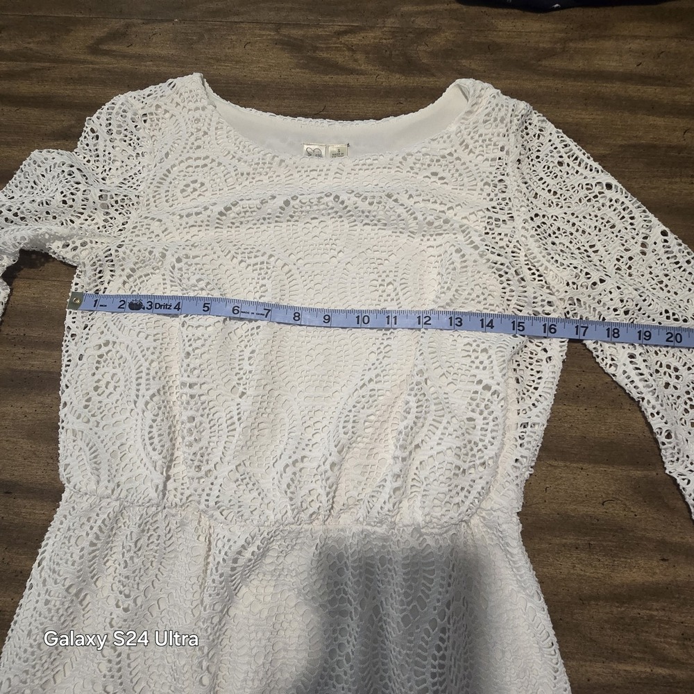 Emma & Michele All Over Lace Dress Womens Size S   Boho Hippie Beach Summer - Picture 10 of 13